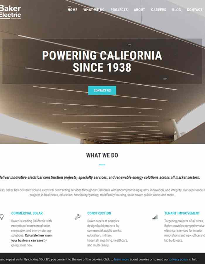 New Baker Homepage