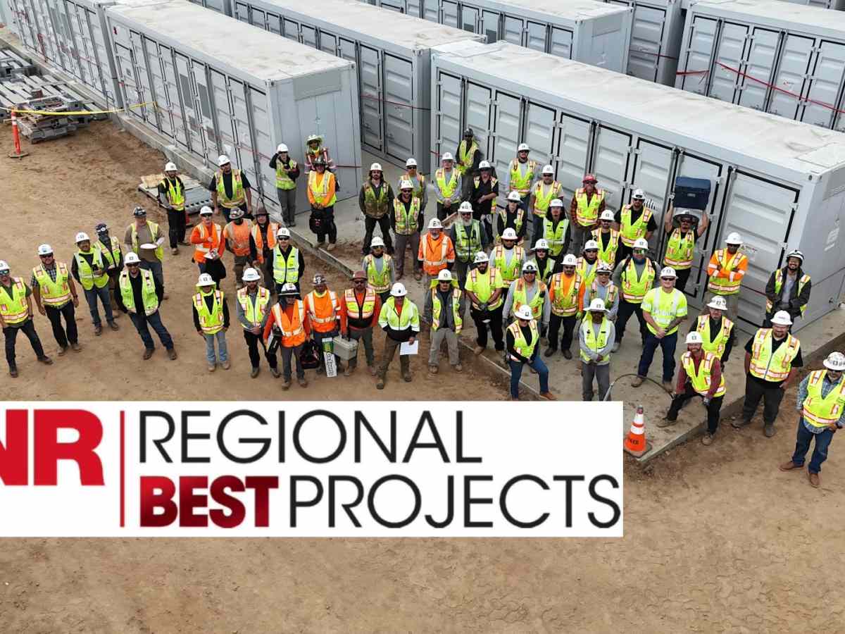 Baker Electric Earns ENR West Award of Merit for Ventasso BESS